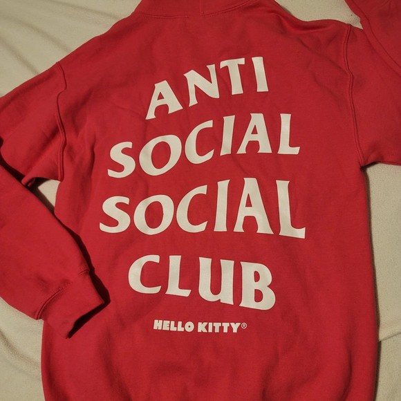 Anti Social Social Club × Hello Kitty Hoodie Pink S - Picture 5 of 8